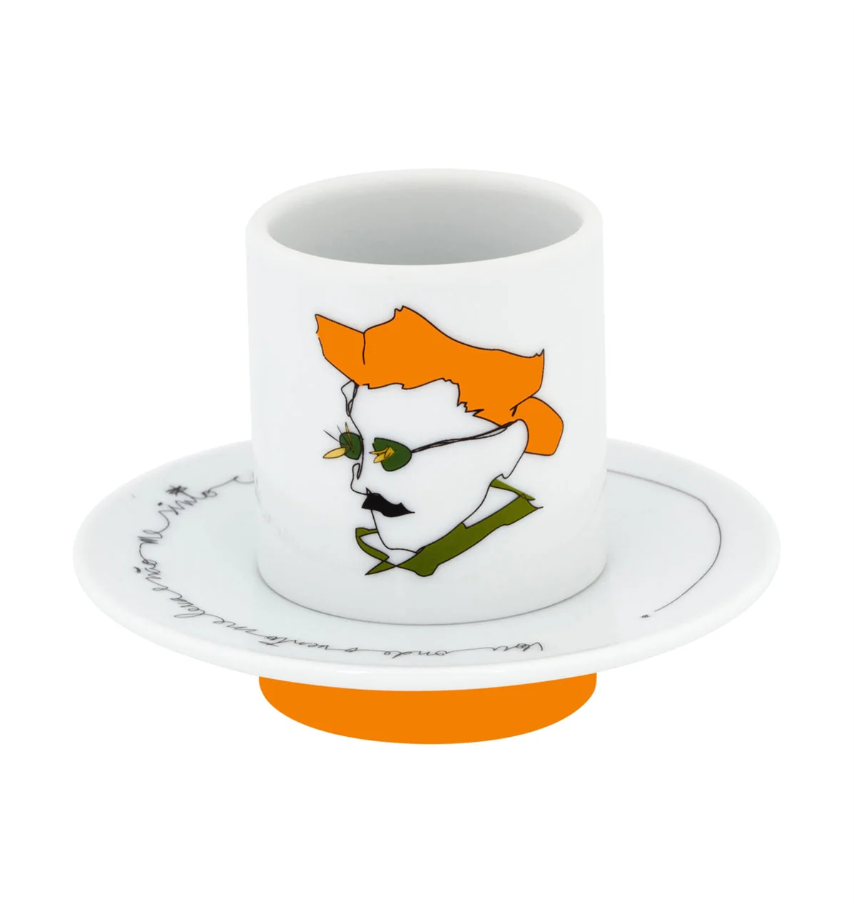 Vista Alegre Heteronimos Coffee Cups & Saucers By Catarina Pestana - Set of 4 - Image 7