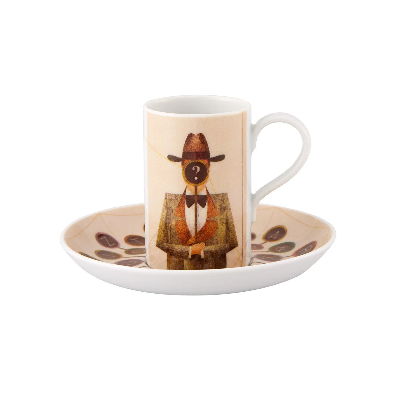 Vista Alegre Pessoa Expresso Cups and Saucer - Set of 4 - Image 4