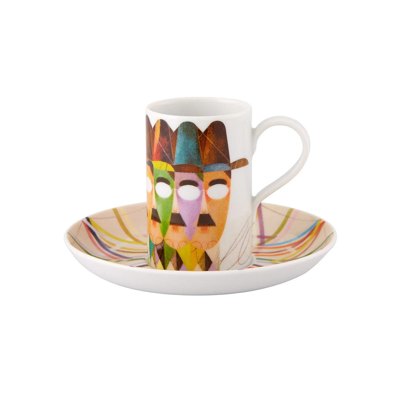 Vista Alegre Pessoa Expresso Cups and Saucer - Set of 4 - Image 6