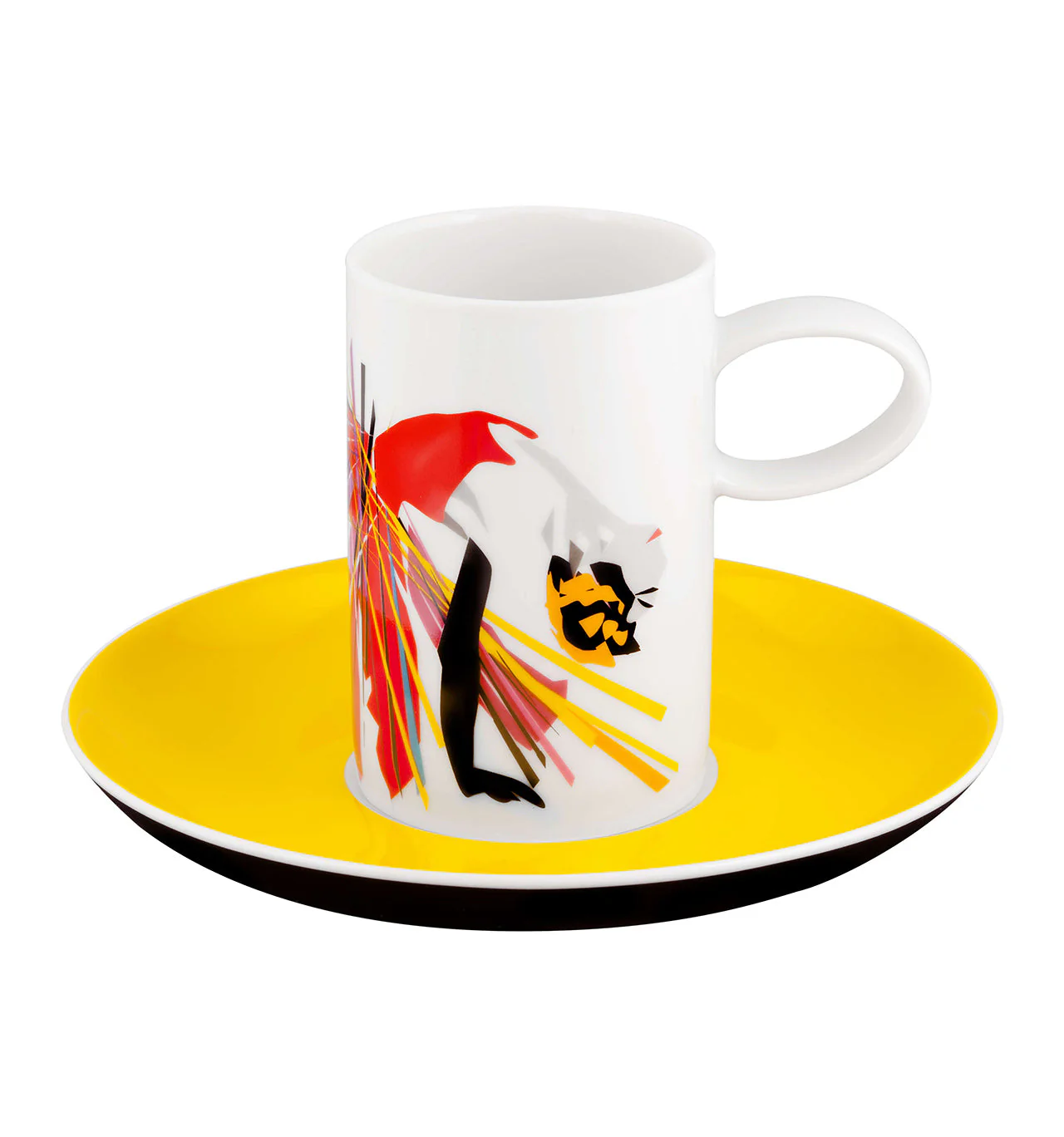 Vista Alegre Tchaikovs Coffe Cups & Saucers By Catarina Pestana - Set of 4 - Image 5