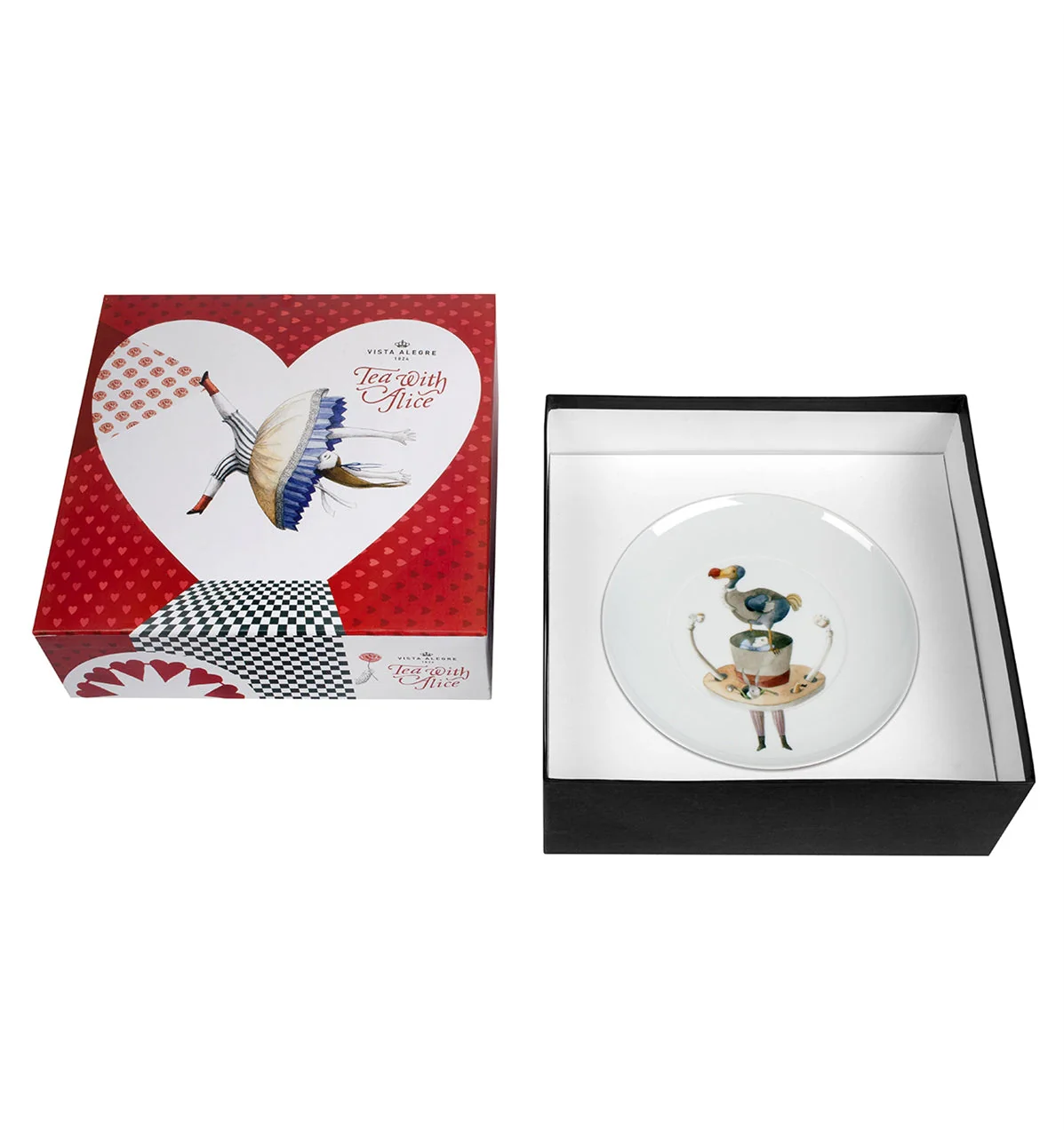 Vista Alegre Tea with Alice Dessert Plates (Gift Box) By Teresa Lima - Set of 4 - Image 3