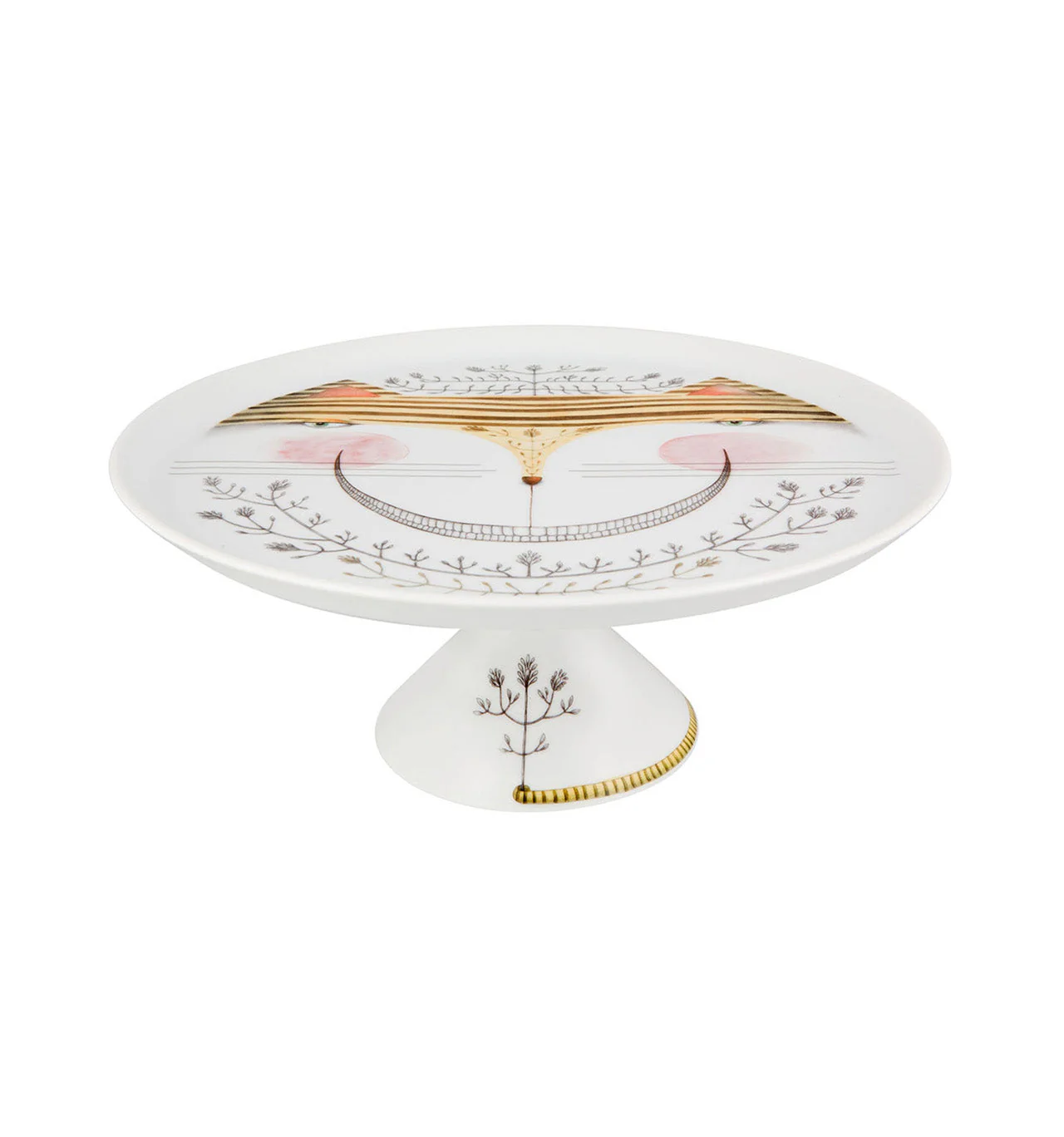 Vista Alegre Tea with Alice Footed Cake Plate 01 (Gift Box) By Teresa Lima - Image 2