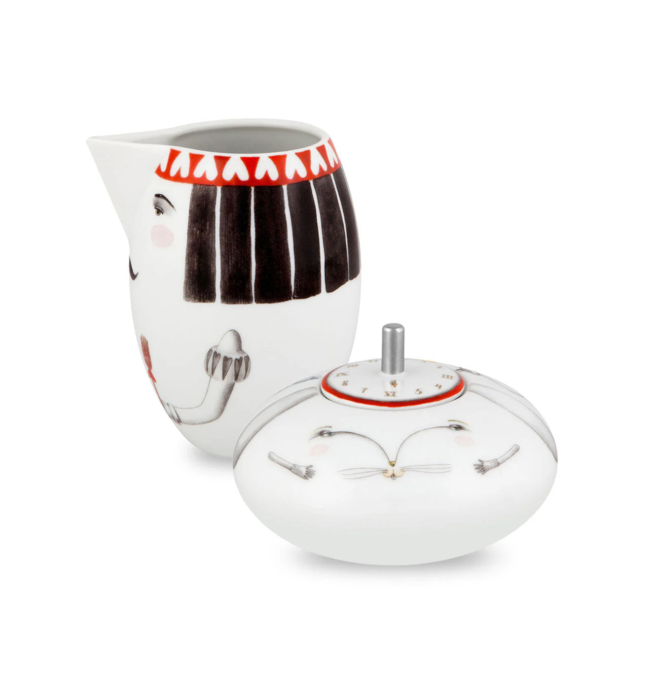Vista Alegre Tea with Alice Sugar Bowl & Milk Jug (Gift Box) - Set - Image 2
