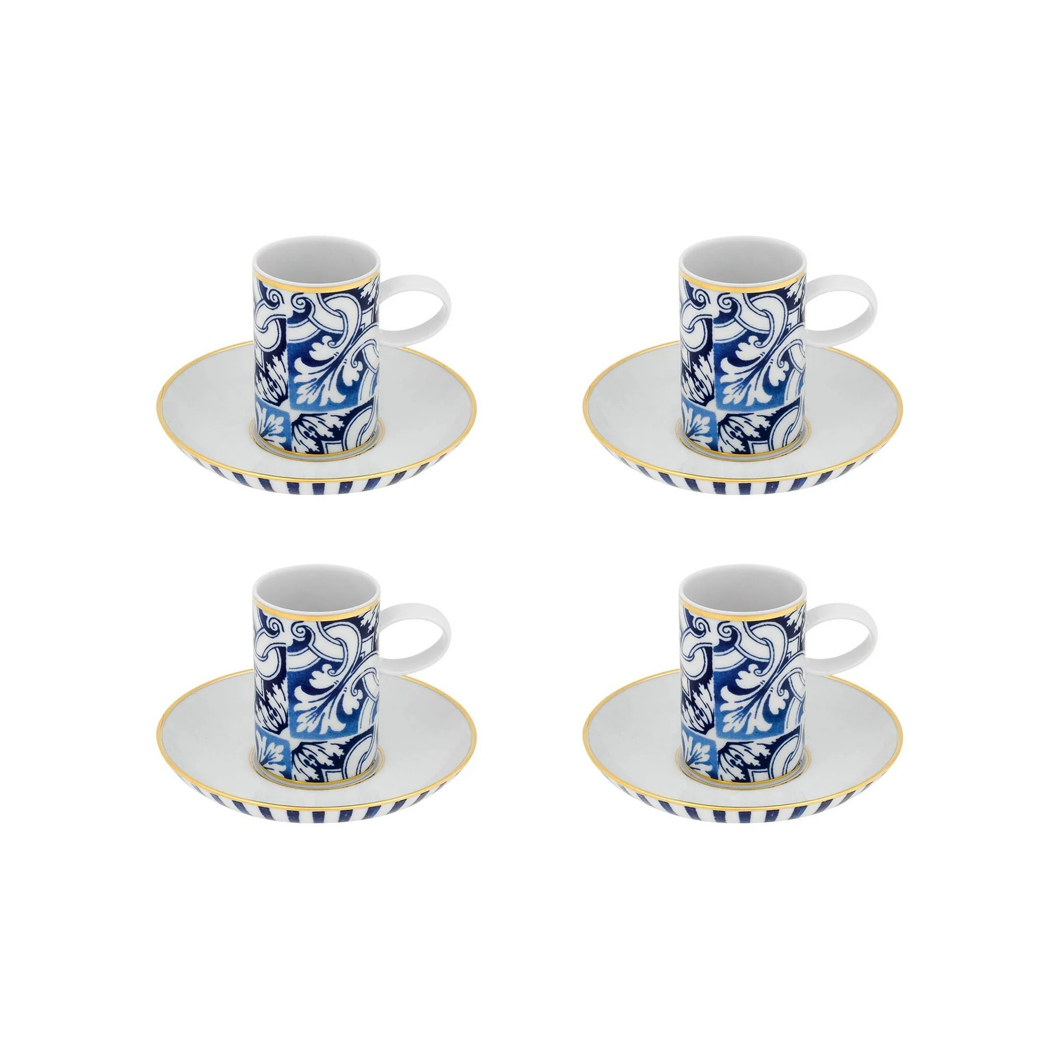 Vista Alegre Transatlantica Coffee Cup & Saucer By Brunno Jahara - Image 2