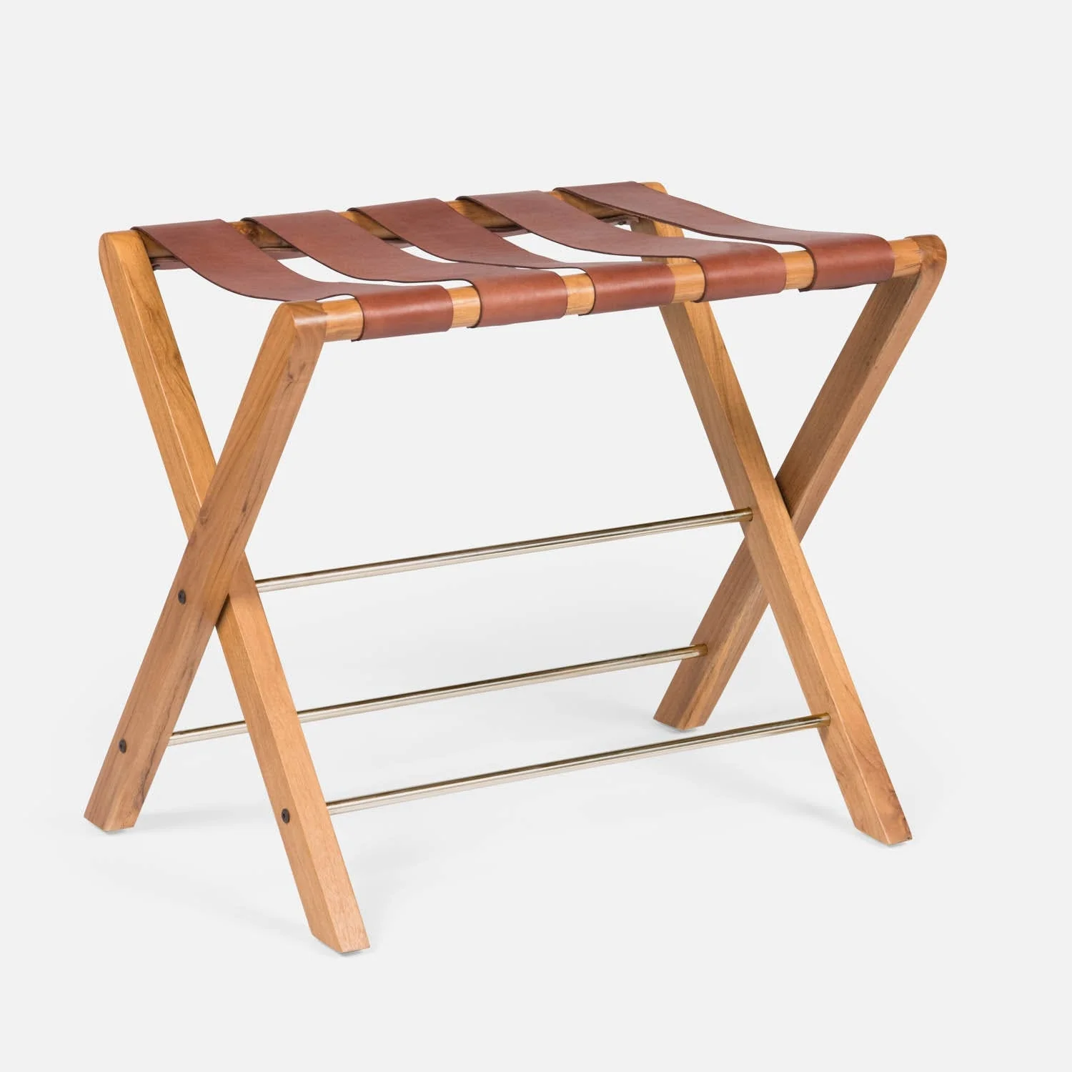 Walvia Wood Folding Luggage Rack - Image 6