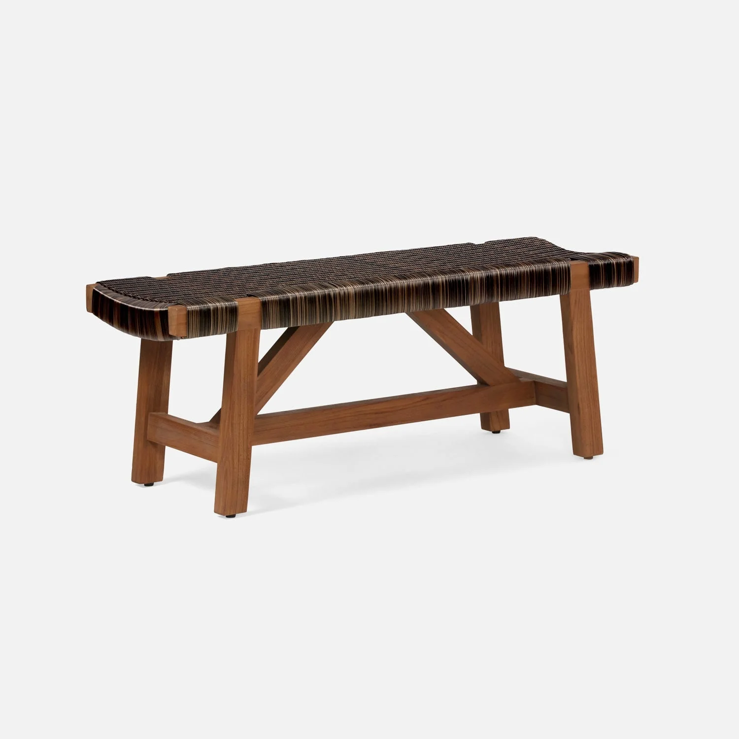 Wentworth Faux Rattan Bench - Image 6