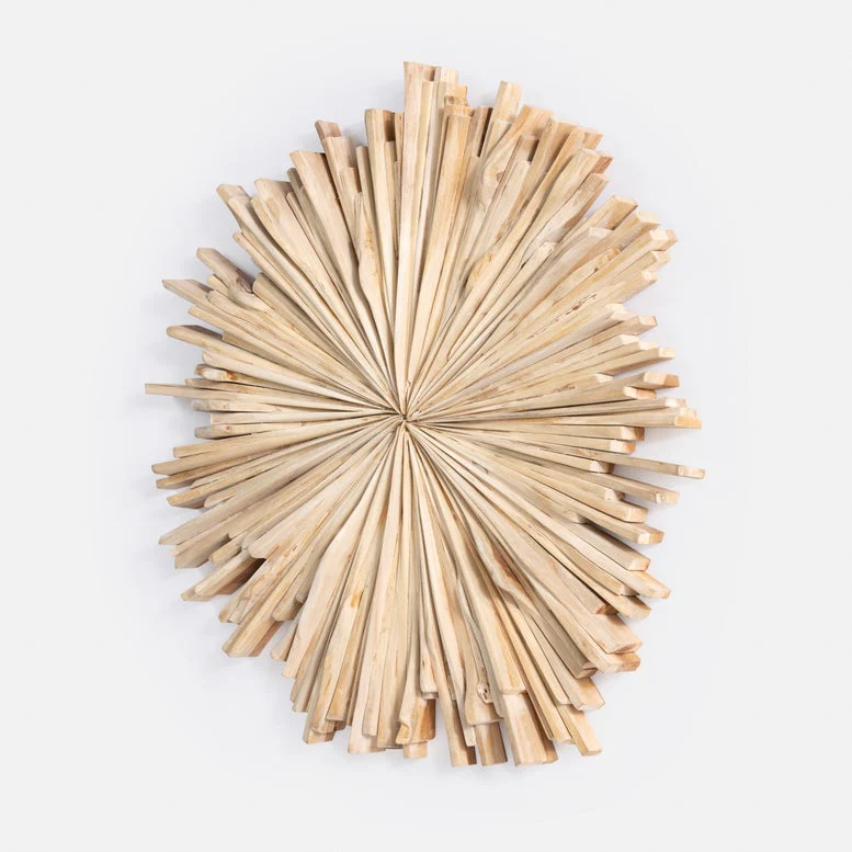Wickham Handcrafted Teak Wall Art - Image 7