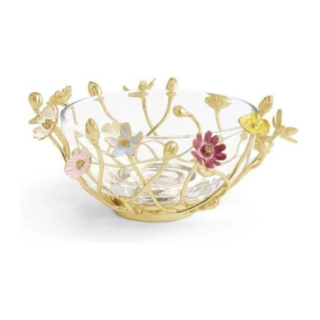 Michael Aram Wildflowers Small Glass Bowl - Image 3