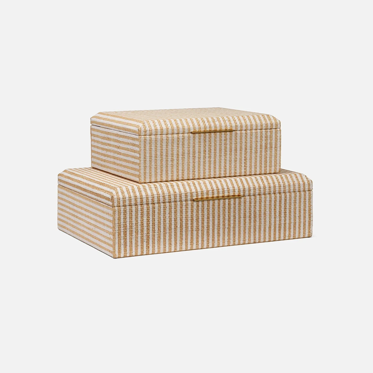 Winslow Striped Raffia Box - Set of 2 - Image 14