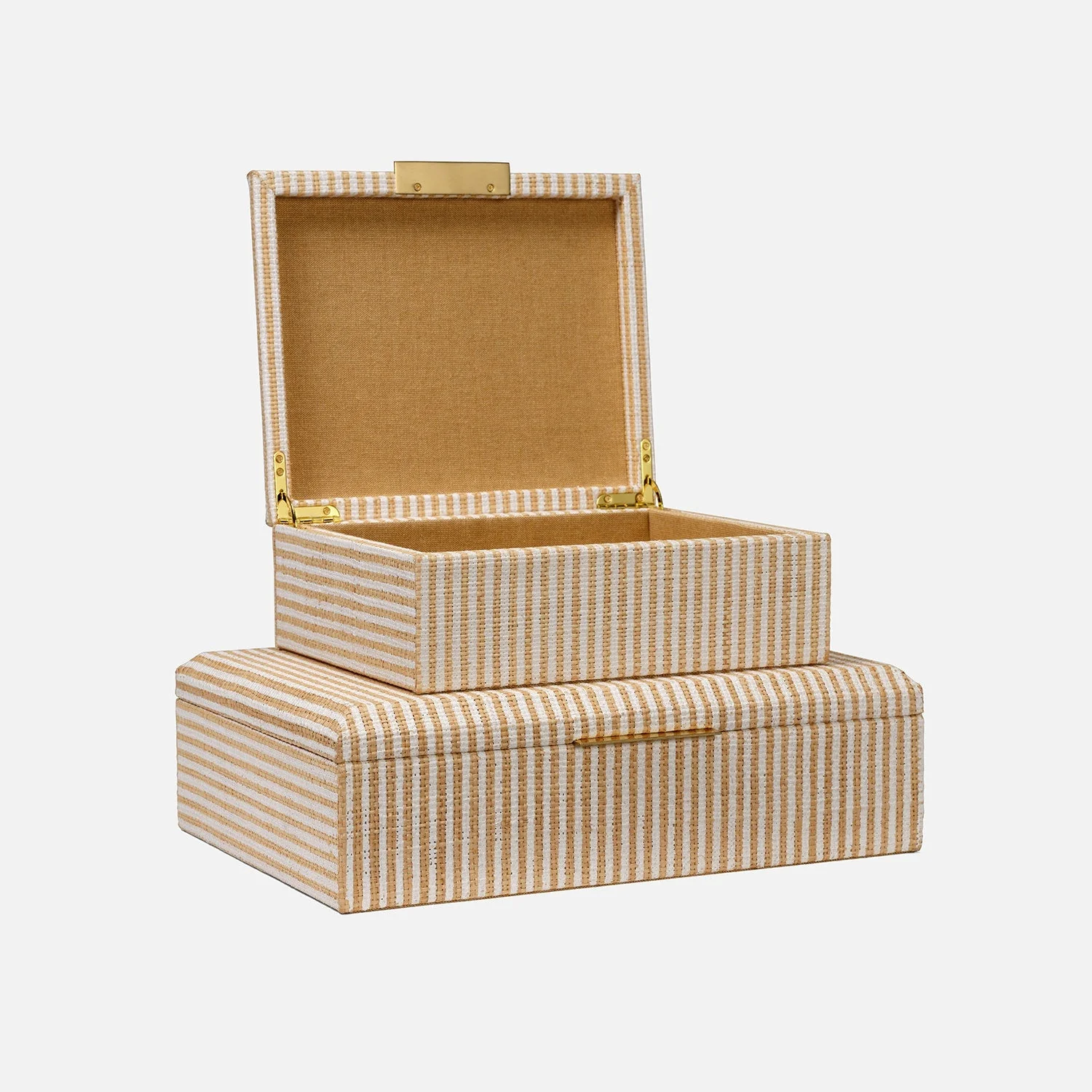 Winslow Striped Raffia Box - Set of 2 - Image 15