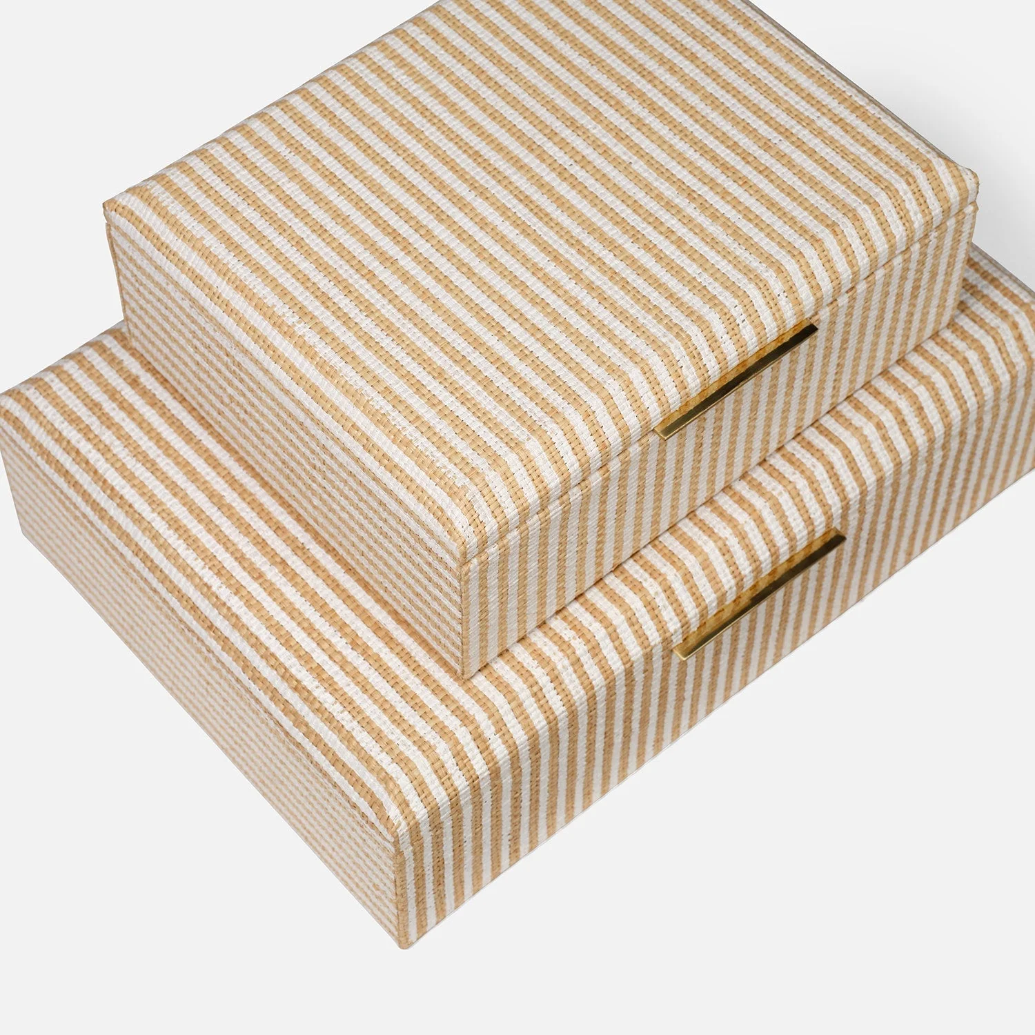 Winslow Striped Raffia Box - Set of 2 - Image 16