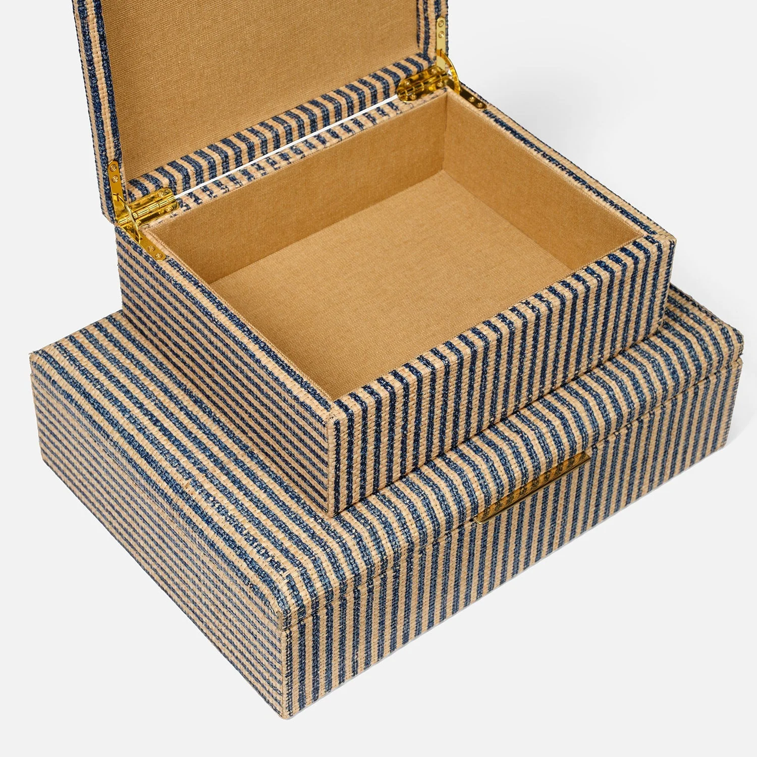 Winslow Striped Raffia Box - Set of 2 - Image 6