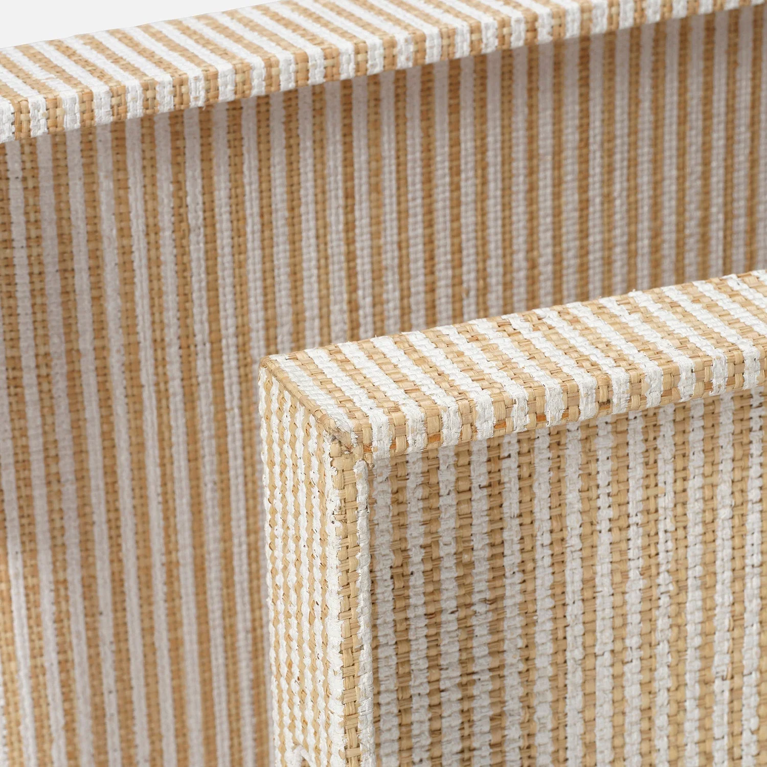 Winslow Striped Raffia Tray - Set of 2 - Image 17