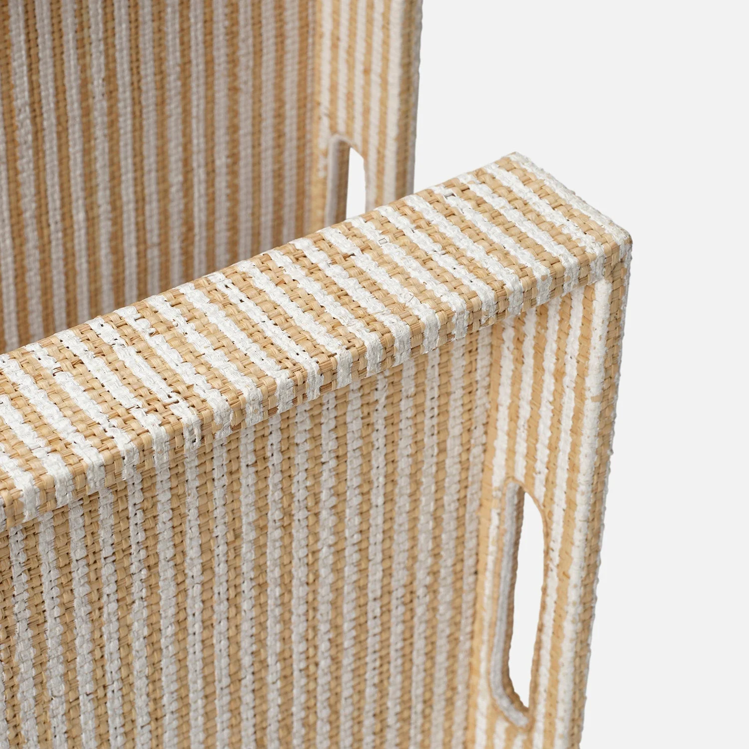 Winslow Striped Raffia Tray - Set of 2 - Image 18