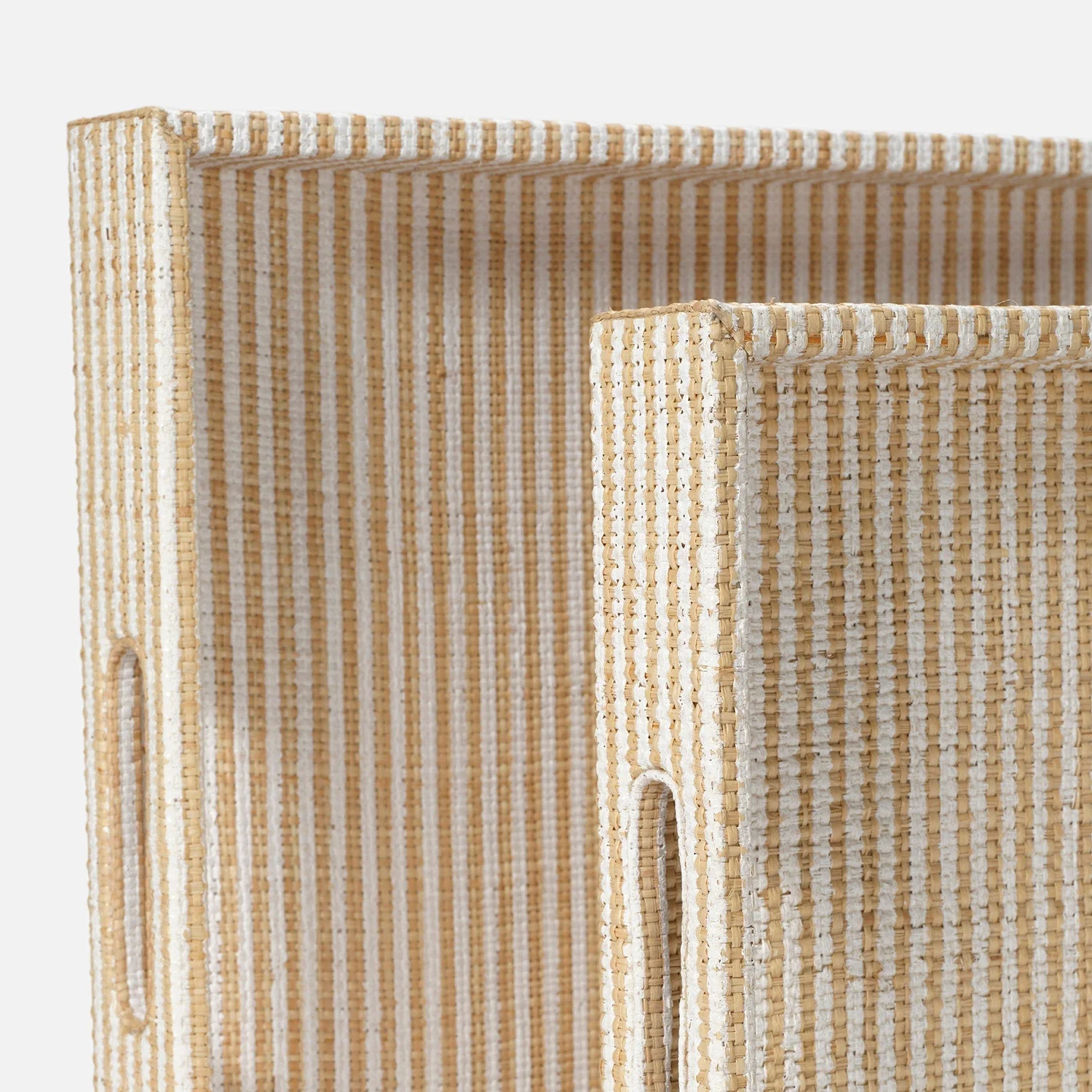 Winslow Striped Raffia Tray - Set of 2 - Image 19