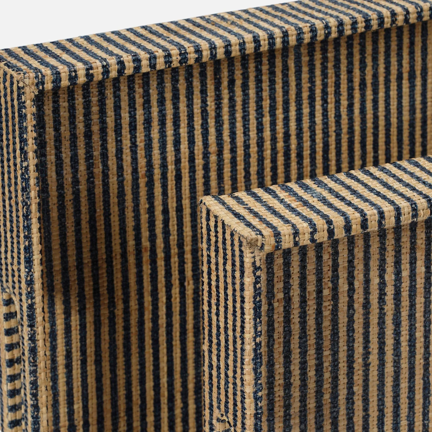 Winslow Striped Raffia Tray - Set of 2 - Image 9