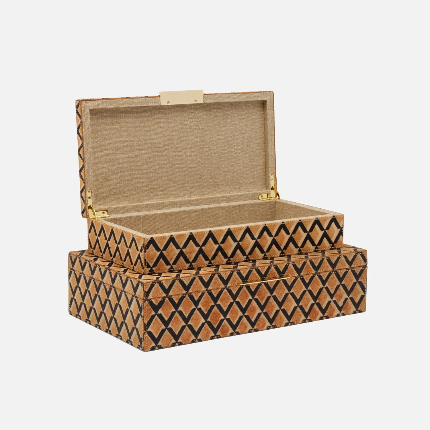 Zion Hair-On-Hide Box - Set of 2 - Image 4